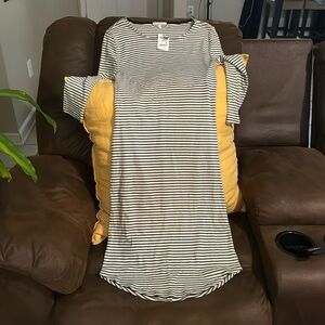 New white dress with stripes from Charlotte Russe